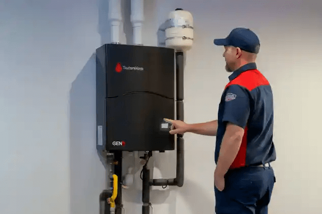 TruTankless unit installed 633x421 1