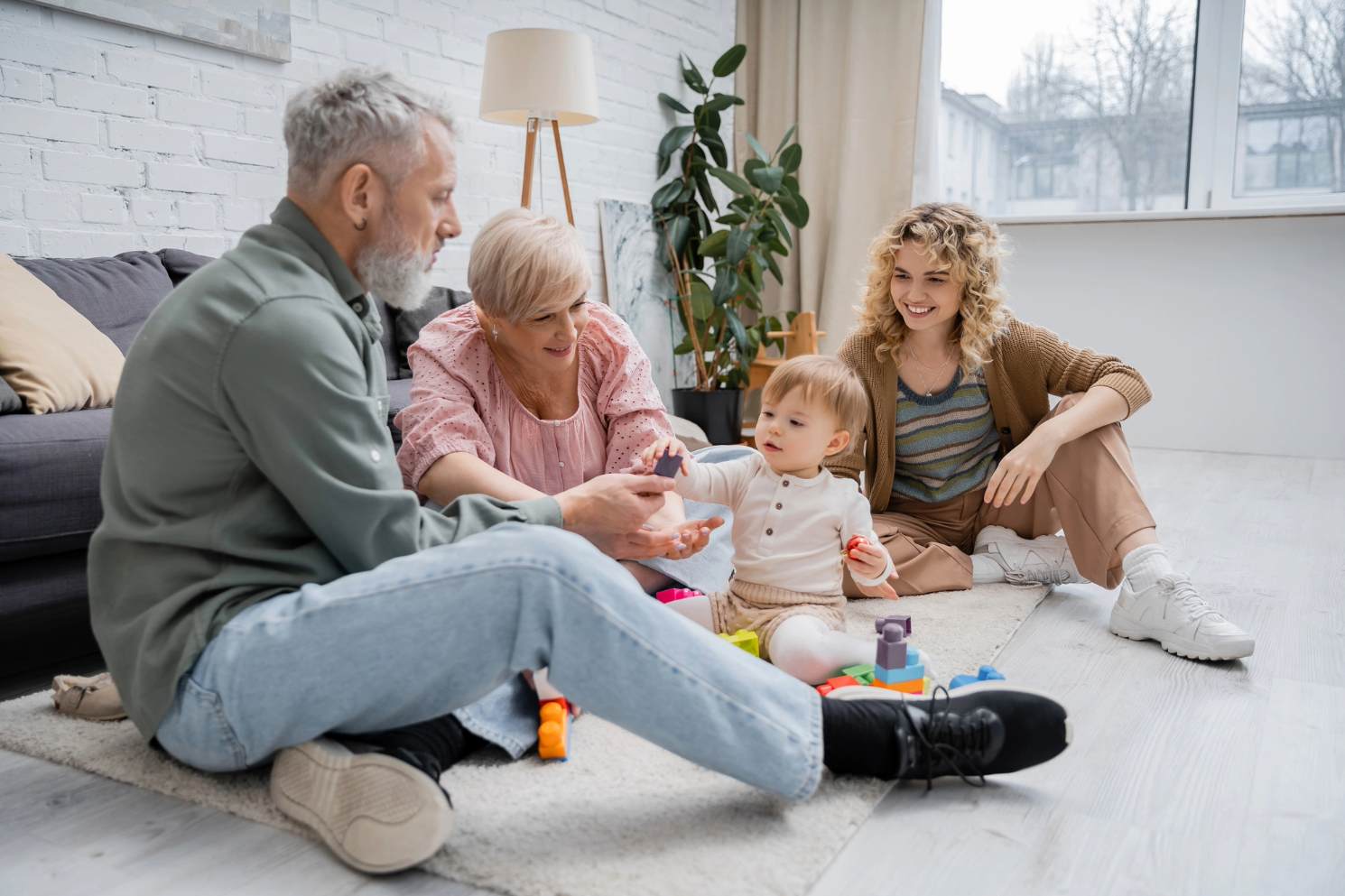 happy family after Goettl emergency furnace repair service call