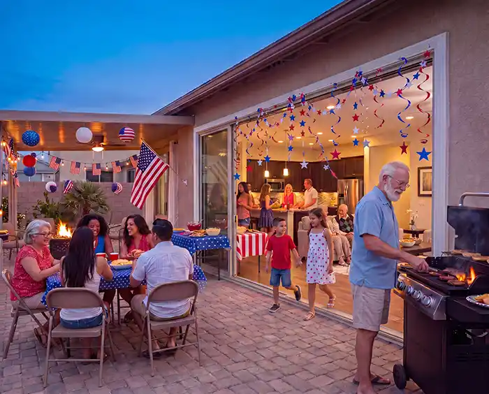 Memorial Day BBQ Backyard