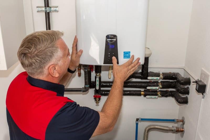 plumbing water heater tankless installation